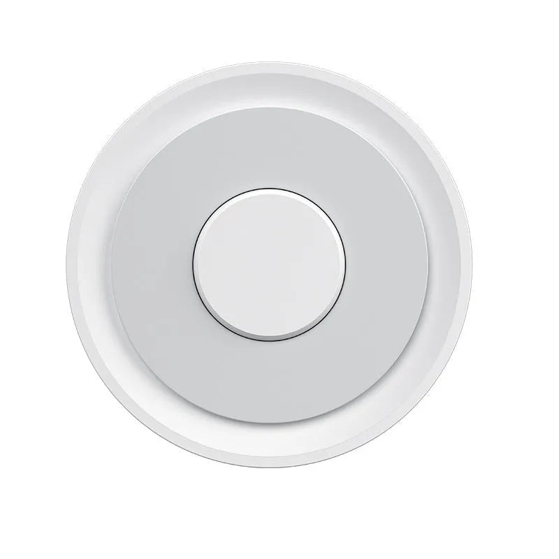 White ZigBee 3.0 wired gateway for smart home control measuring 78x78x25mm
