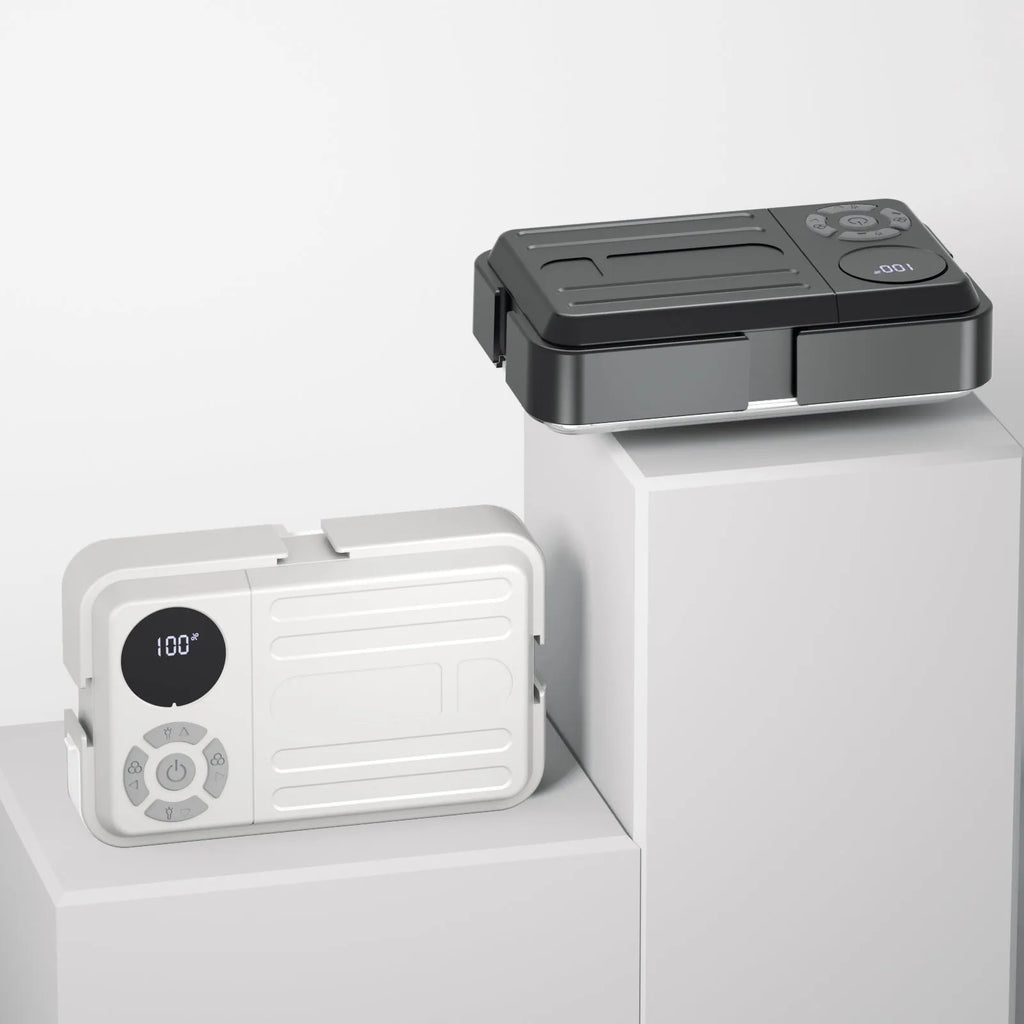 Outdoor camp light with 40 warm and 40 white LEDs, IP63 waterproof rating, 10000mAh battery, USB rechargeable