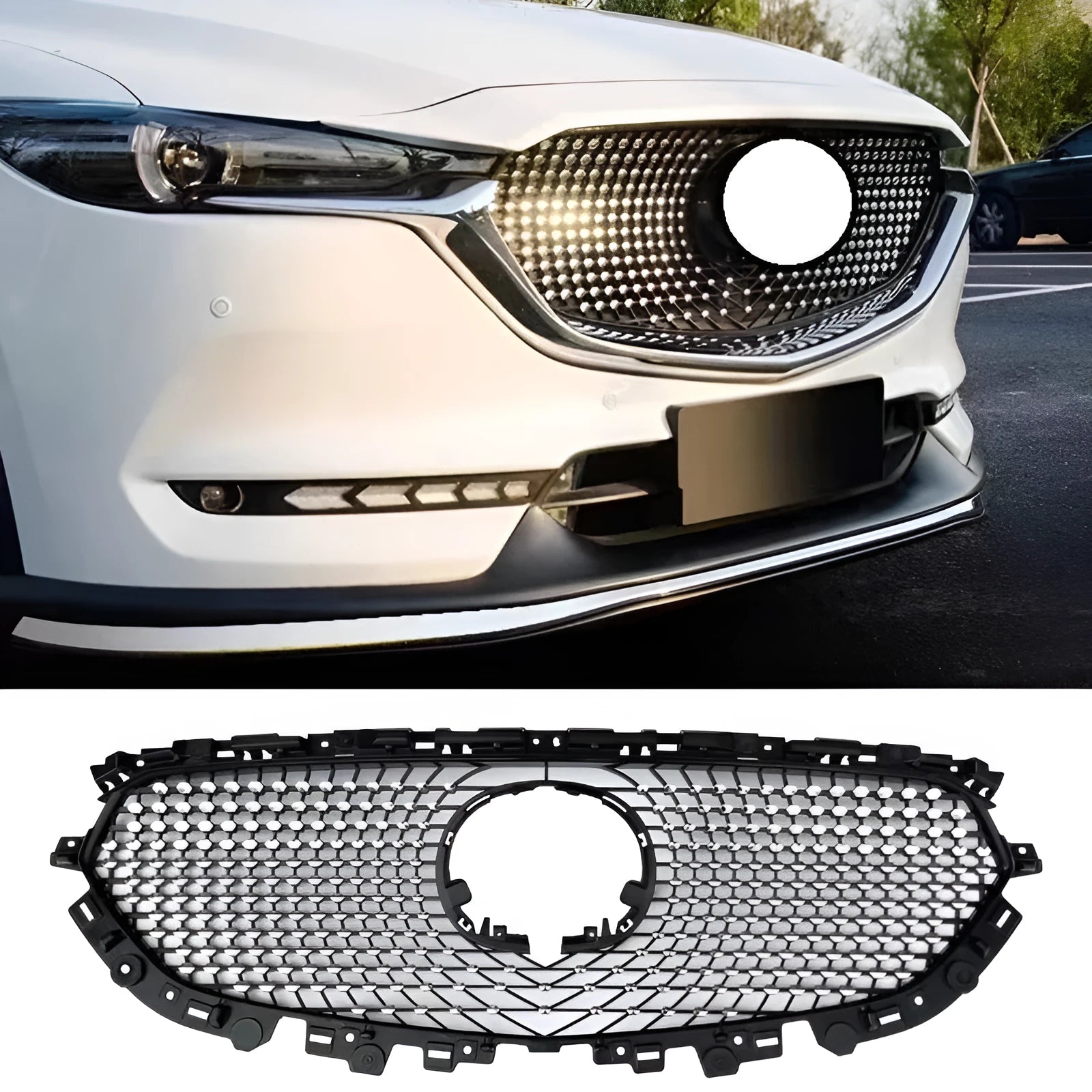 Mazda CX5 second generation medium mesh GT sports air intake grille with rear net