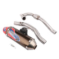 Brown aluminium universal whole section tail decal exhaust muffler for HONDA CRF230F 2003-2013