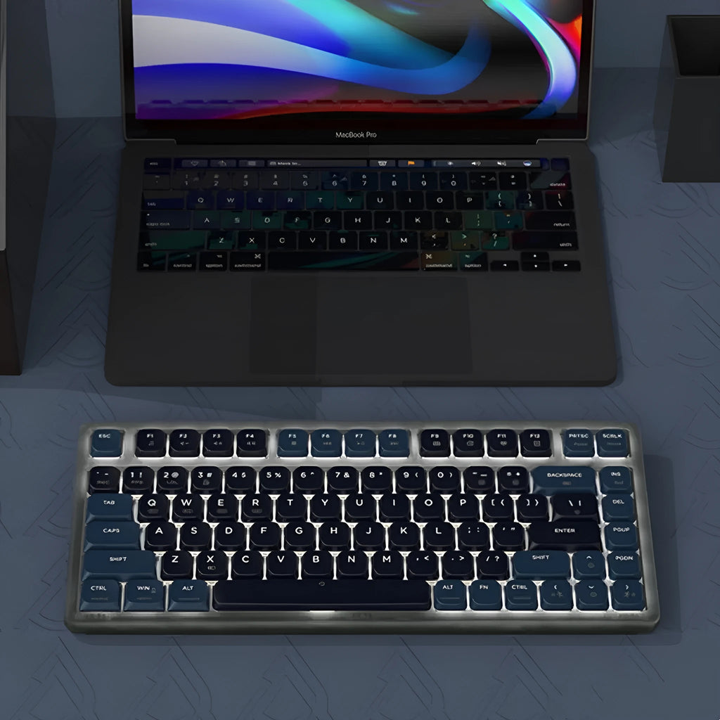 Ajazz AK832PRO mechanical keyboard with compact 81-key layout and RGB backlighting