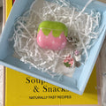 Strawberry belt pendant plastic earphone case cover for Apple AirPods with embossed texture