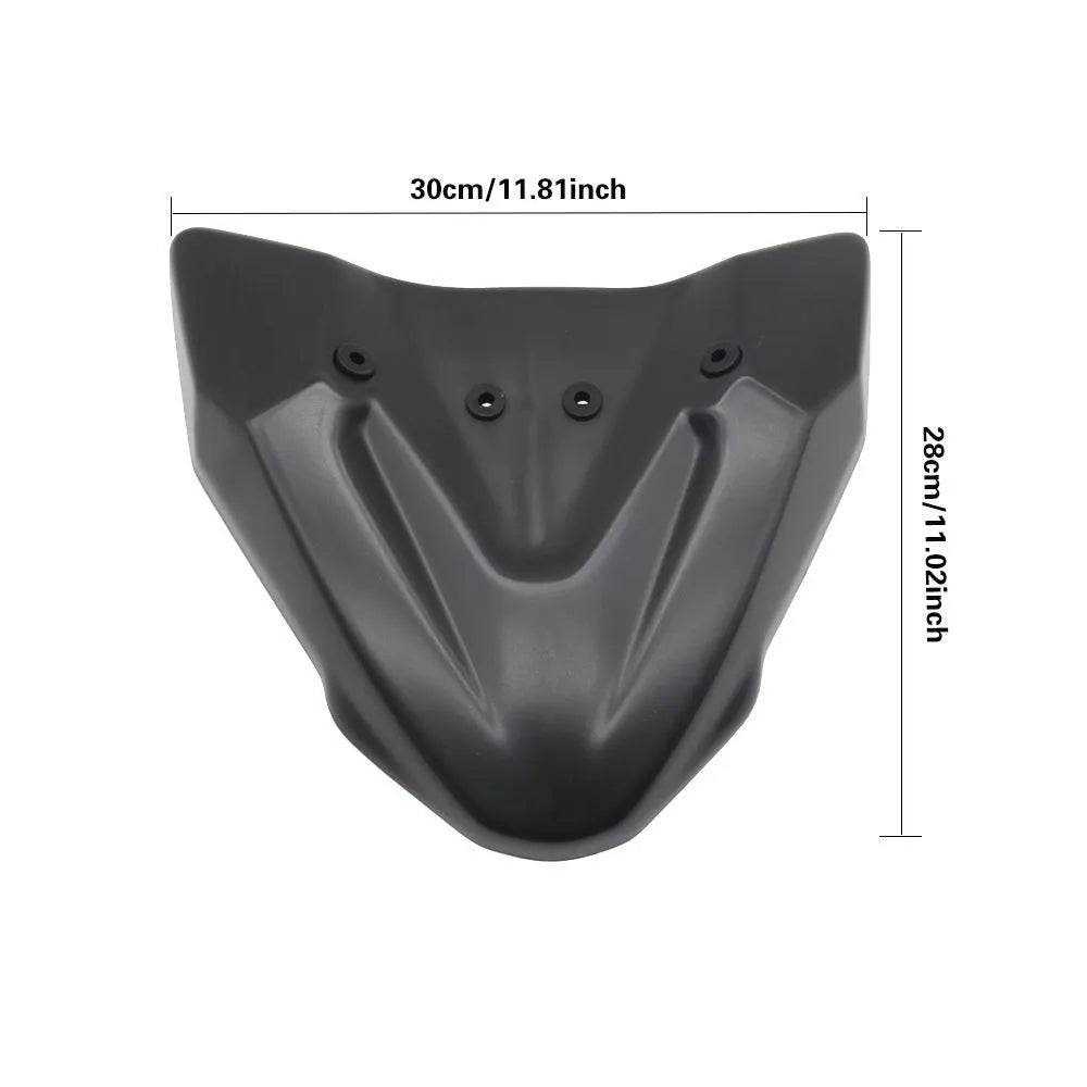 Black ABS fixed wind front wing for KTM 390 and 790 Adventure motorcycles