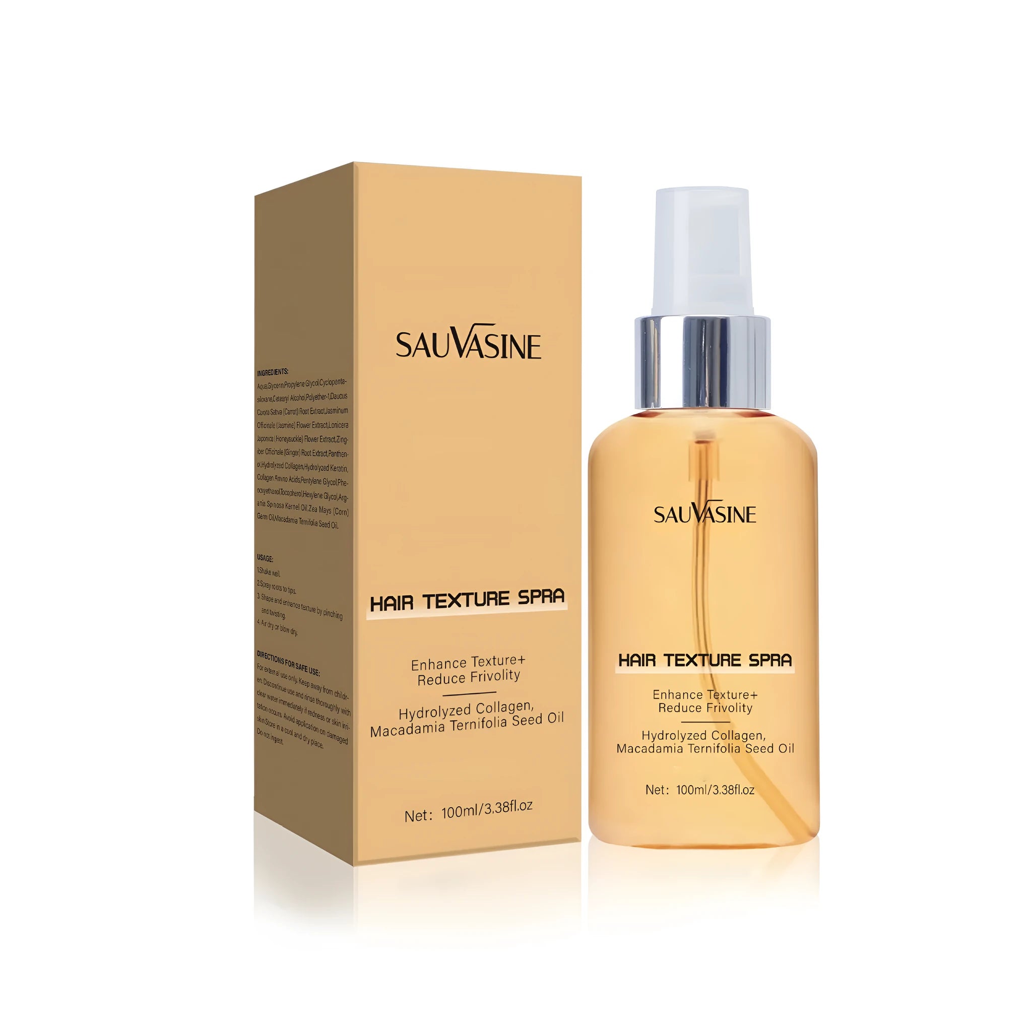 100 ml scalp care spray bottle for frizz control and dry hair moisturising