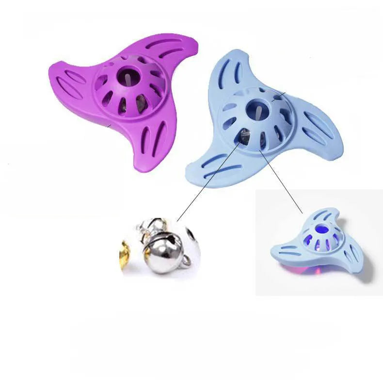 Blue boomerang-shaped bite-resistant dog chew toy for medium and large breeds