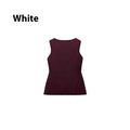 Gold button sweater vest in viscose fabric with slim fit design