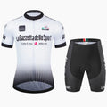 Cycling short sleeve suit in polyester fabric for road biking, available in multiple colours and sizes