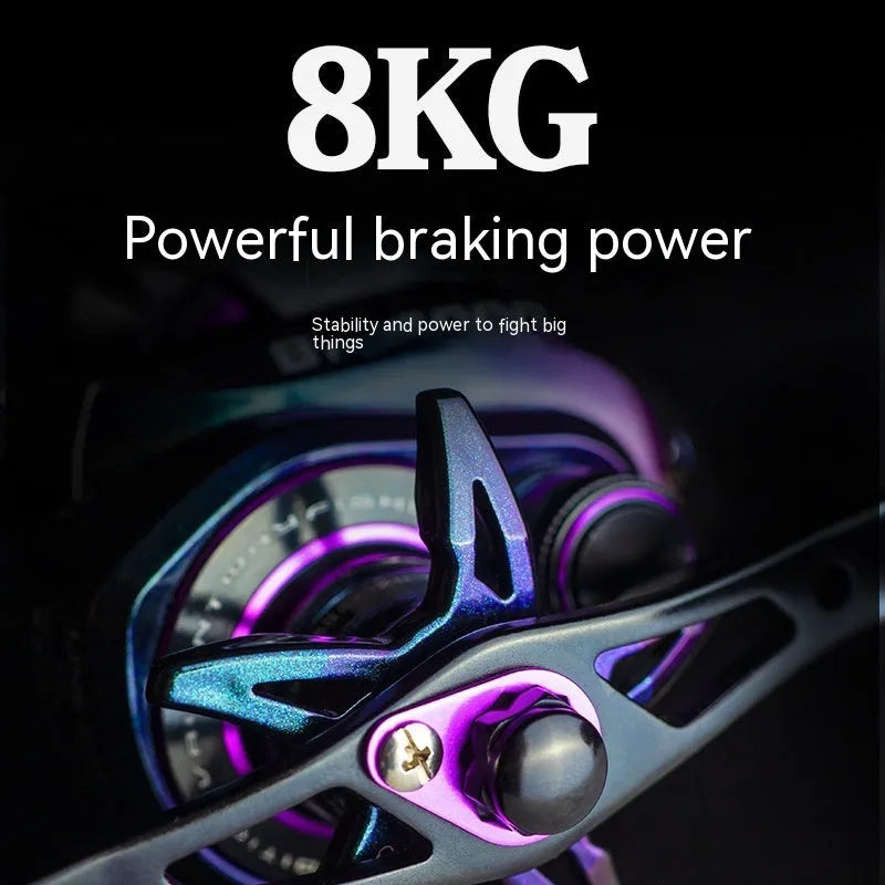Colourful water drop design fishing reel with magnetic brake system, BM2000 model