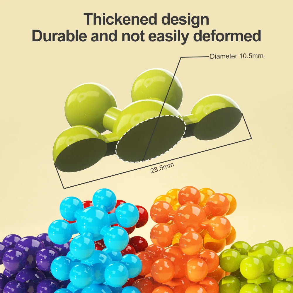 DIY plum blossom building blocks arranged in flower shape with rainbow colour pieces on white background