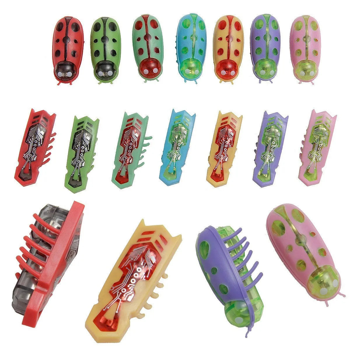 Electric toothbrush worm miniature cat teaser toy in iron cow or ladybug style