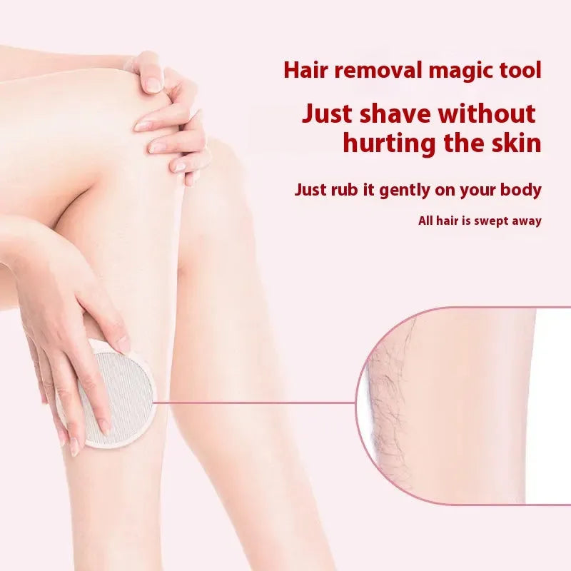Nano Glass 2-in-1 epilator and foot grinder device in plastic body.