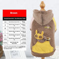 Cotton pet sweatshirt for small dogs and cats in brown, green, pink colours