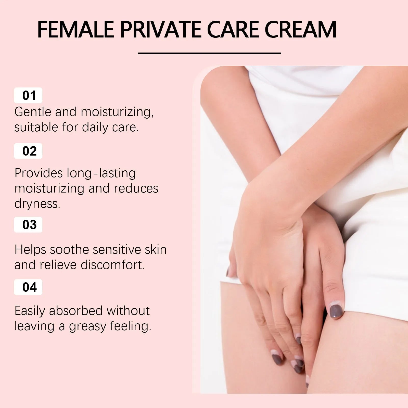 50g gentle moisturising cream for dry and tender skin with rose and peppermint extracts