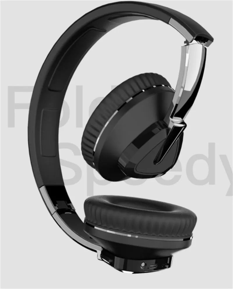 H3 wireless subwoofer headset in black colour showing all-inclusive ear design with skin-friendly ear cups