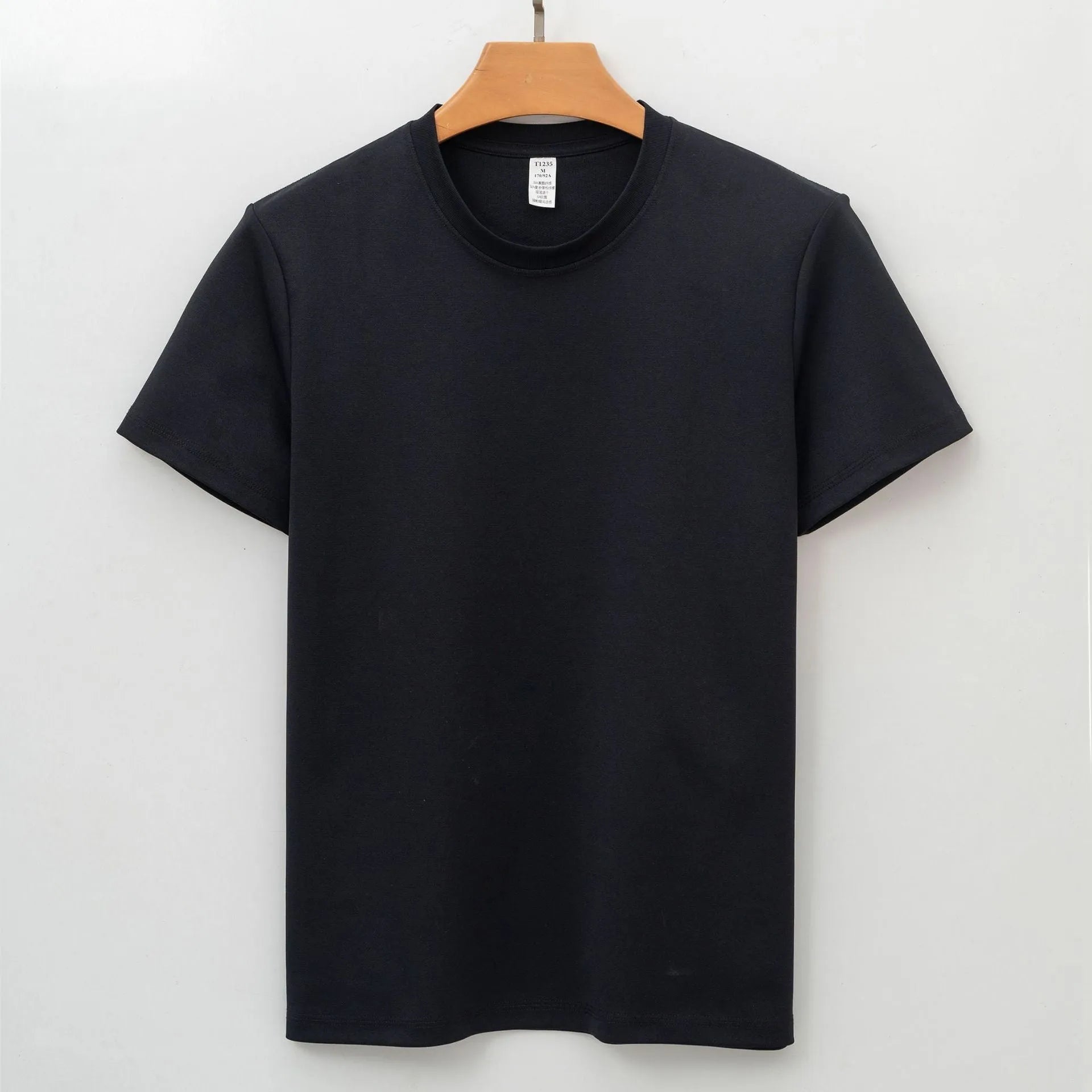 Men's anti-bacterial quick-dry short sleeve t-shirt in straight cut pullover style
