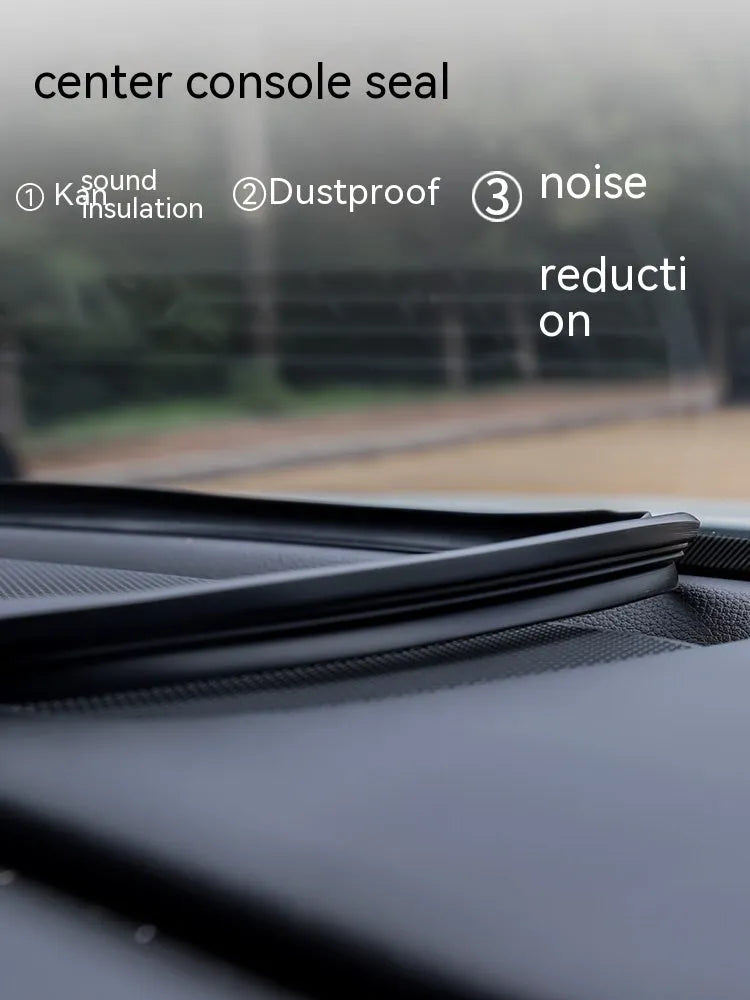 Mitsubishi Outlander dashboard soundproof seal strip with six card slots, 1.6 metre silicone construction