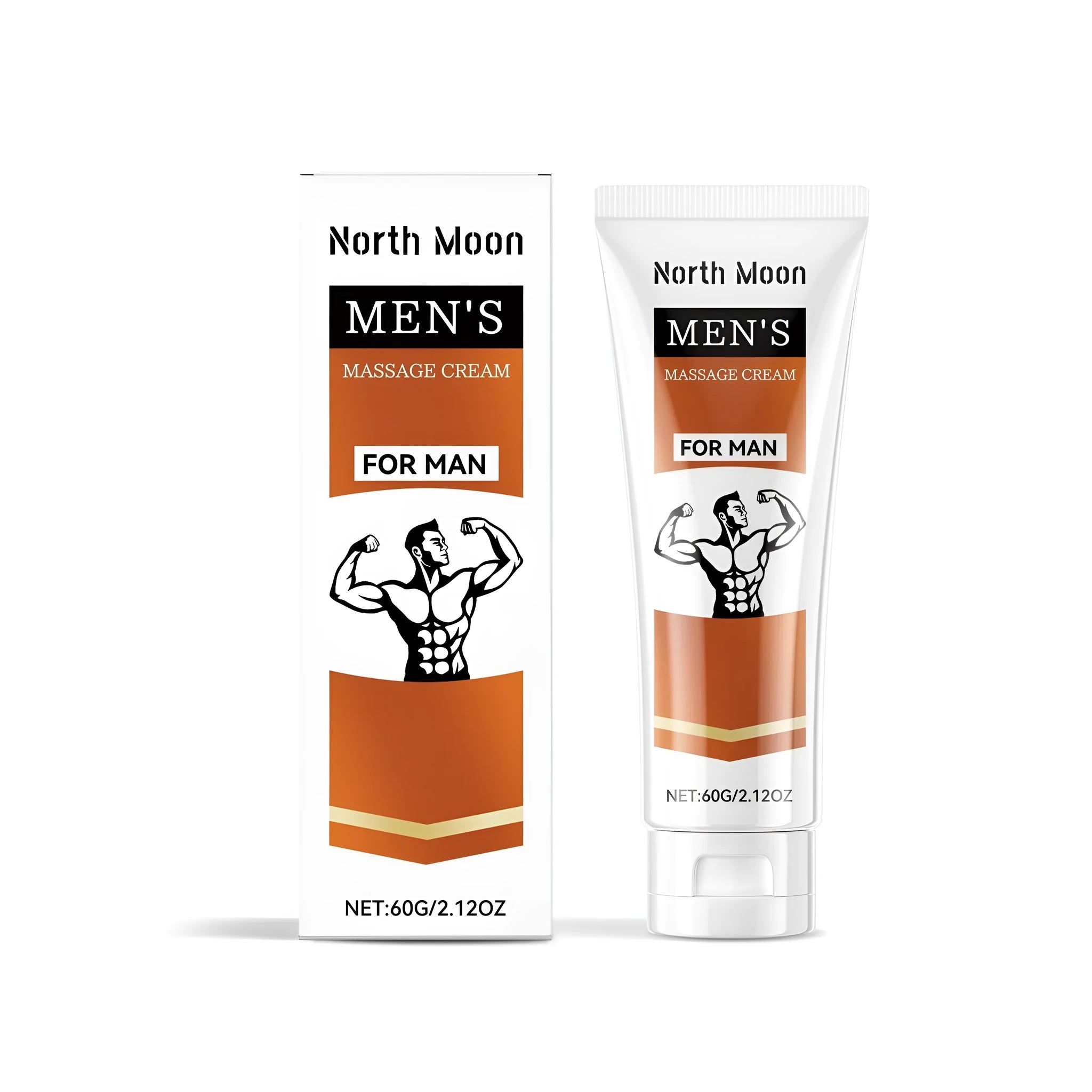 60g tube of men's massage cream with glycerin and natural extracts.