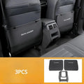 Three-piece leather anti-kick pad set for 2023 Mitsubishi Outlander seat protection