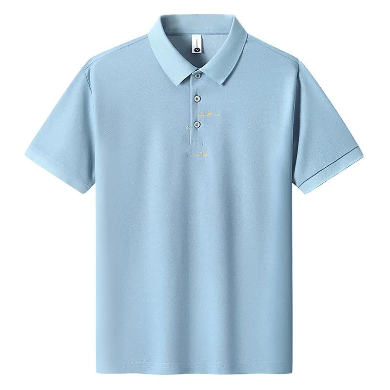 Men's loose fit casual cotton T-shirt with short sleeves and a letter pattern, shown in multiple colours.