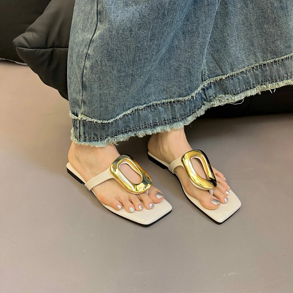 Women's hollowed mesh summer sandals in beige with artificial PU upper and plastic sole, available in sizes 35-43
