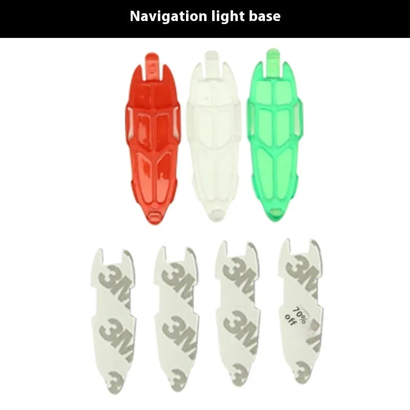 V3 wireless charging waterproof navigation light for RC models with adhesive backing
