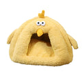 Cold-proof warm cat nest in beige colour, sized for pets up to 8kg, suitable for fall and winter use