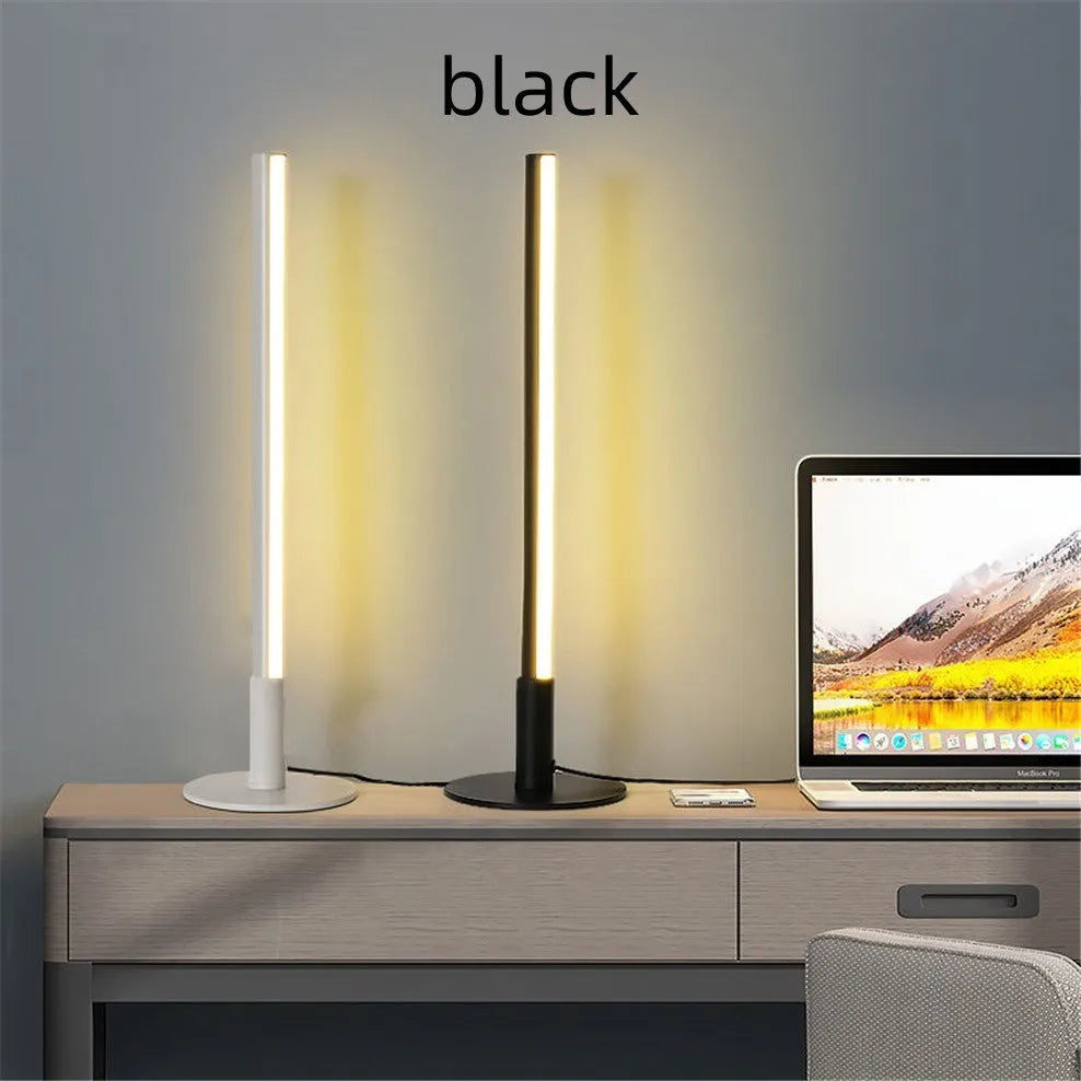 Retro aluminium alloy decorative atmosphere lamp with dimensions 14cm diameter by 48.5cm height