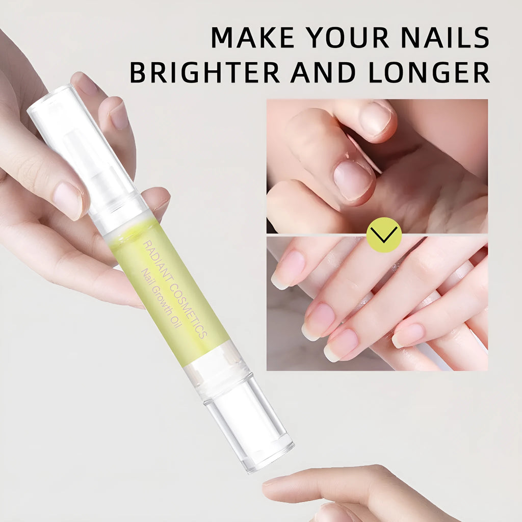 3ml bottle of nail growth oil with moisturising wash-free formula for nail care treatment