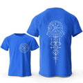 Men's Viking rune compass graphic cotton T-shirt in various colours and sizes