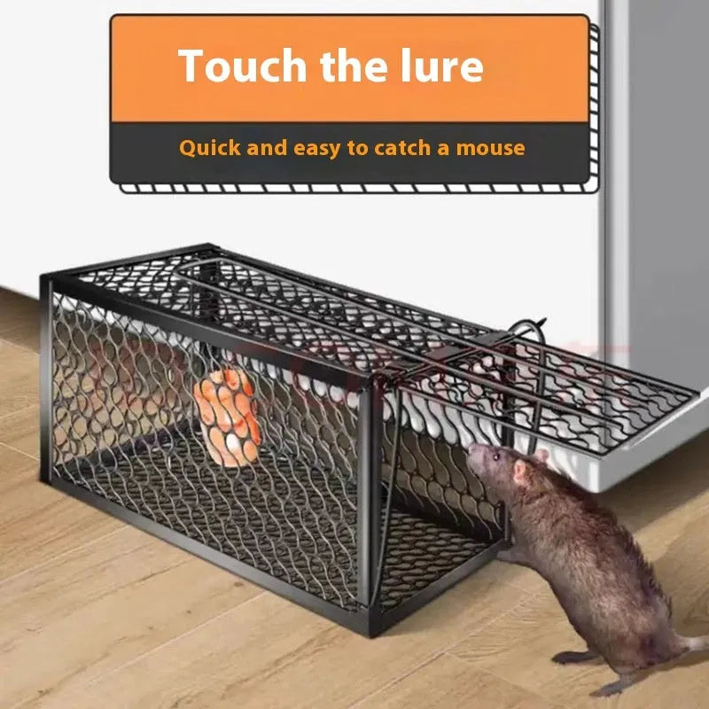 Automatic mouse cage trap in small medium large sizes with metal plastic construction