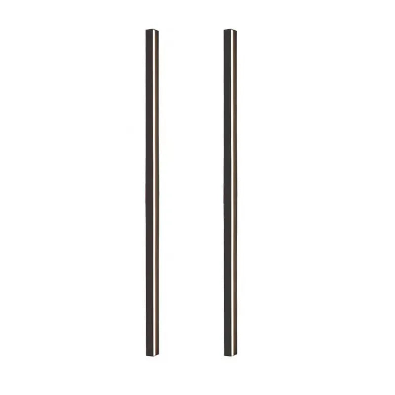 80cm black aluminium LED wall lamp with touch control for three light colours