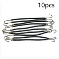 Double hook wig hair tool in black, dark brown, and light brown colours