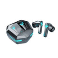 Black wireless in-ear sports stereo gaming headset with Bluetooth 5.0