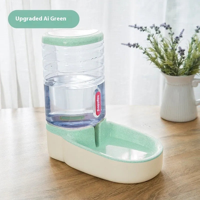 Second generation 3.8L automatic pet water fountain feeder in blue, green, grey or pink colours