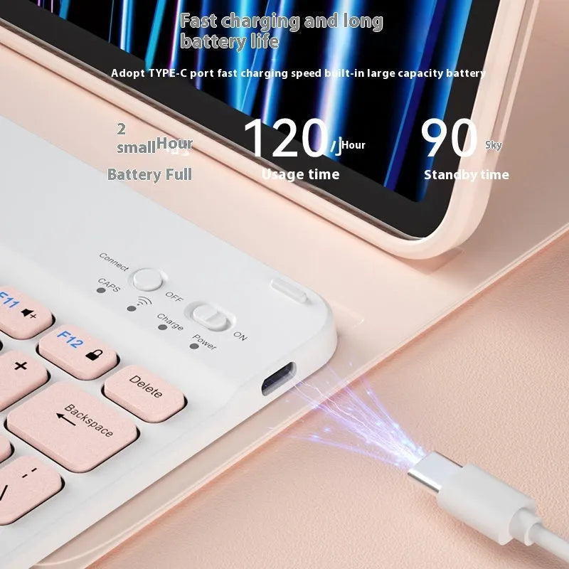 Bluetooth keyboard and rechargeable mouse for tablet PCs in multiple colour options