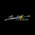 Reflective plastic bumper sticker in choice of black, white, or colourful finish, 16cm long by 3.8cm wide