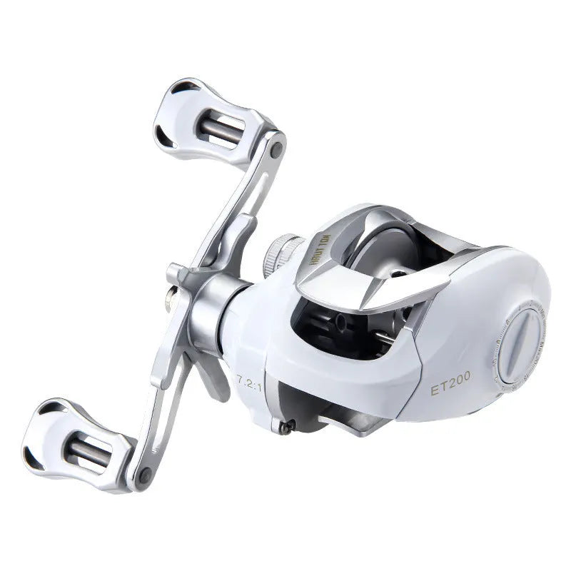 ET Drop Wheel miniature bait casting fishing reel for small white micro lures with left or right hand retrieve