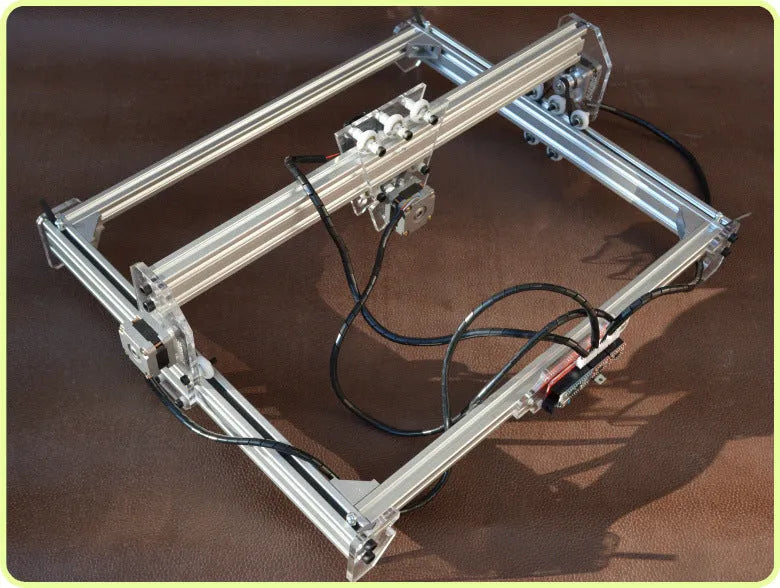 3000mW miniature laser engraving machine with a 400mm by 300mm base plate for marking and lettering