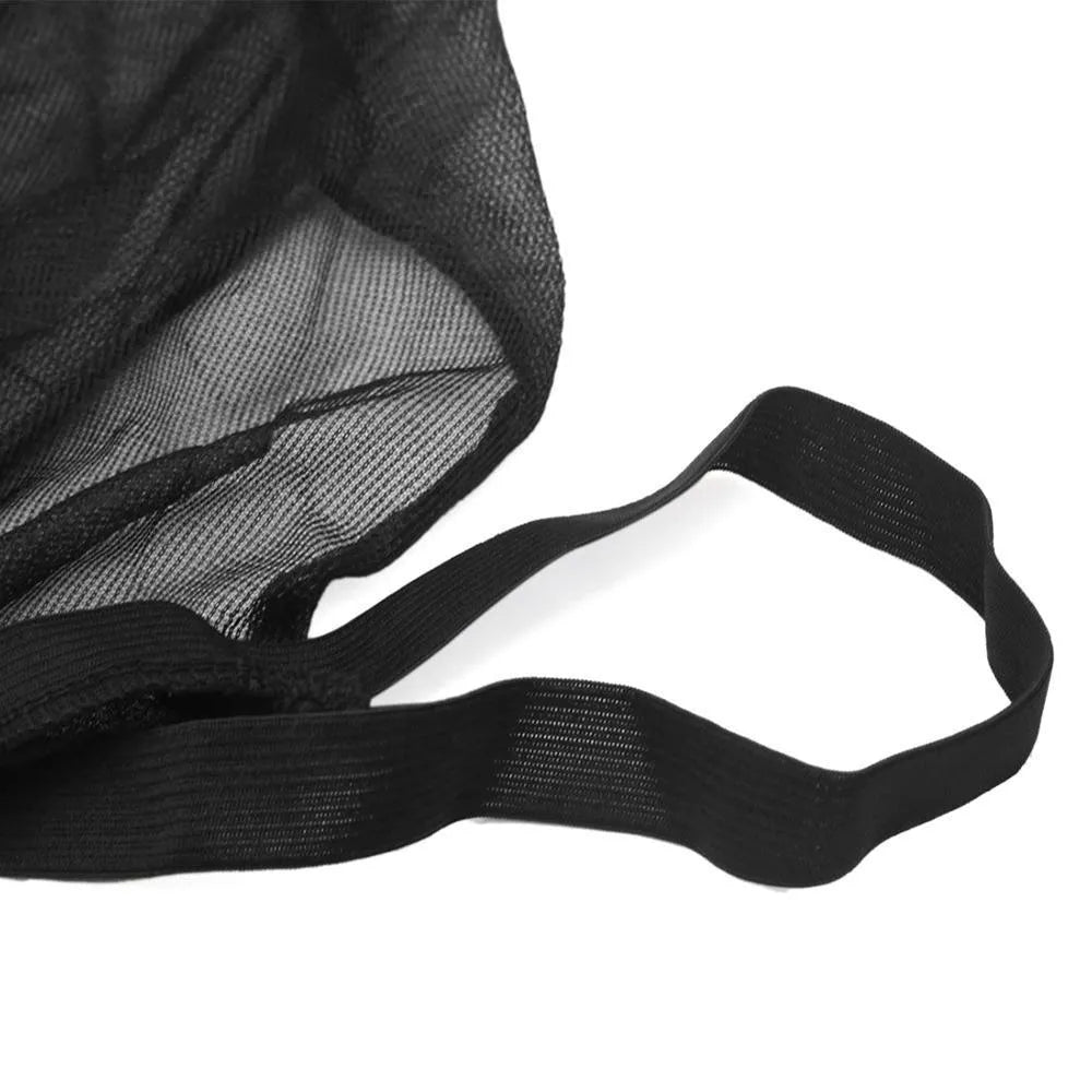 Set of four grey non-woven fabric mesh screens for car front and rear side windows