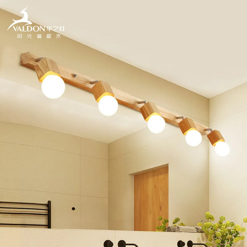 LED wall lamp with built-in mirror cabinet measuring 24cm in diameter