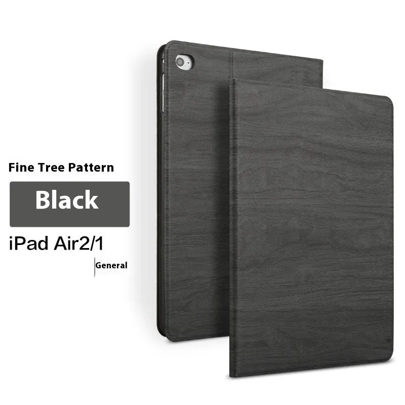 Universal iPad protective cover in sapphire blue or black imitation leather with sleep/wake bracket function