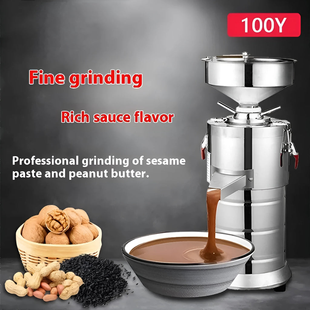 ZX-100Y electric sesame paste grinding machine with stainless steel construction