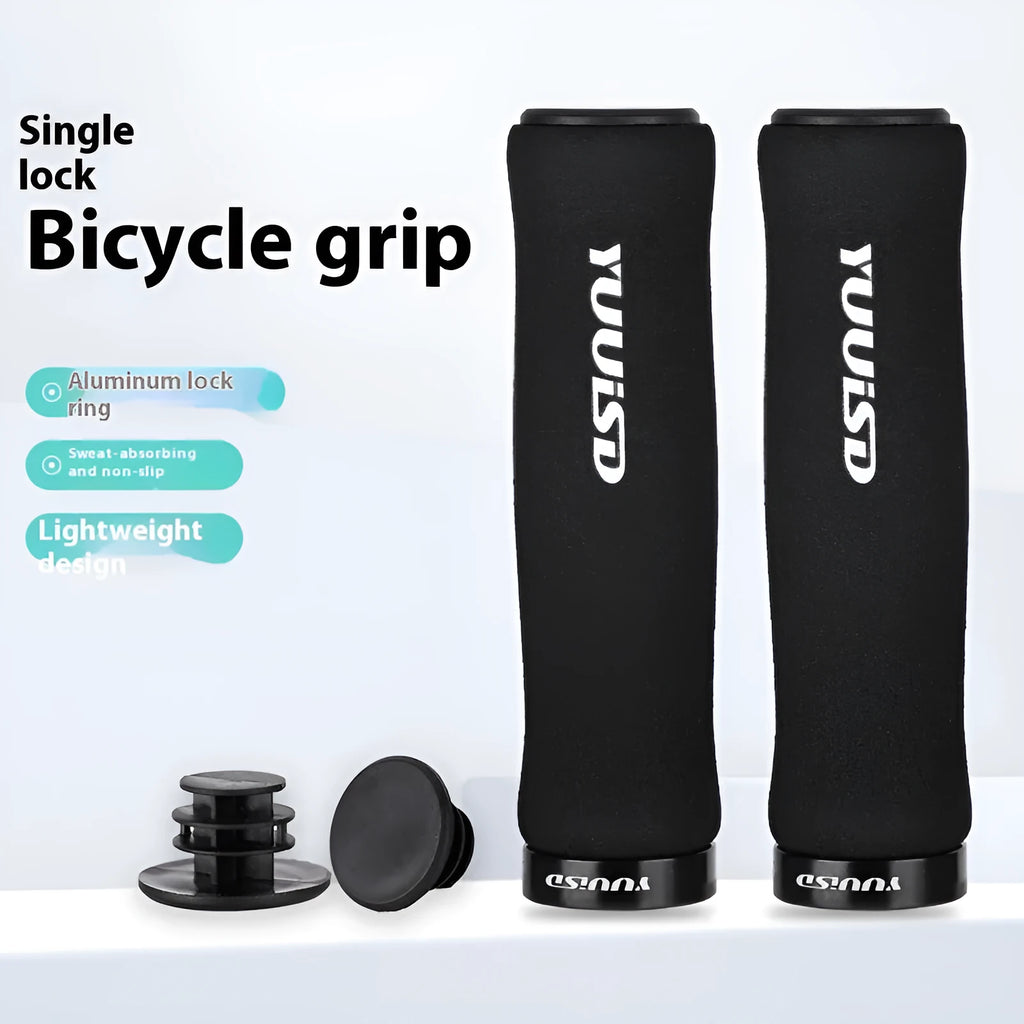 Mountain bike sponge handle cover pair in black purple or biange colour with 41g ultra-light weight