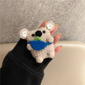 Handmade knitted koala bear backpack design protective sleeve for Apple AirPods cases