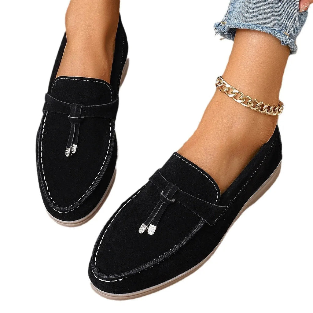 Men's canvas slip-on loafers with platform sole in black, apricot and brown colour options