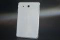 Clear transparent ultra-thin silicone protective case for a tablet on a plain background.