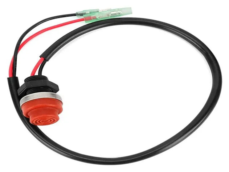 YAMAHA motorboat engine safety stop switch with rope lanyard for emergency engine shut off