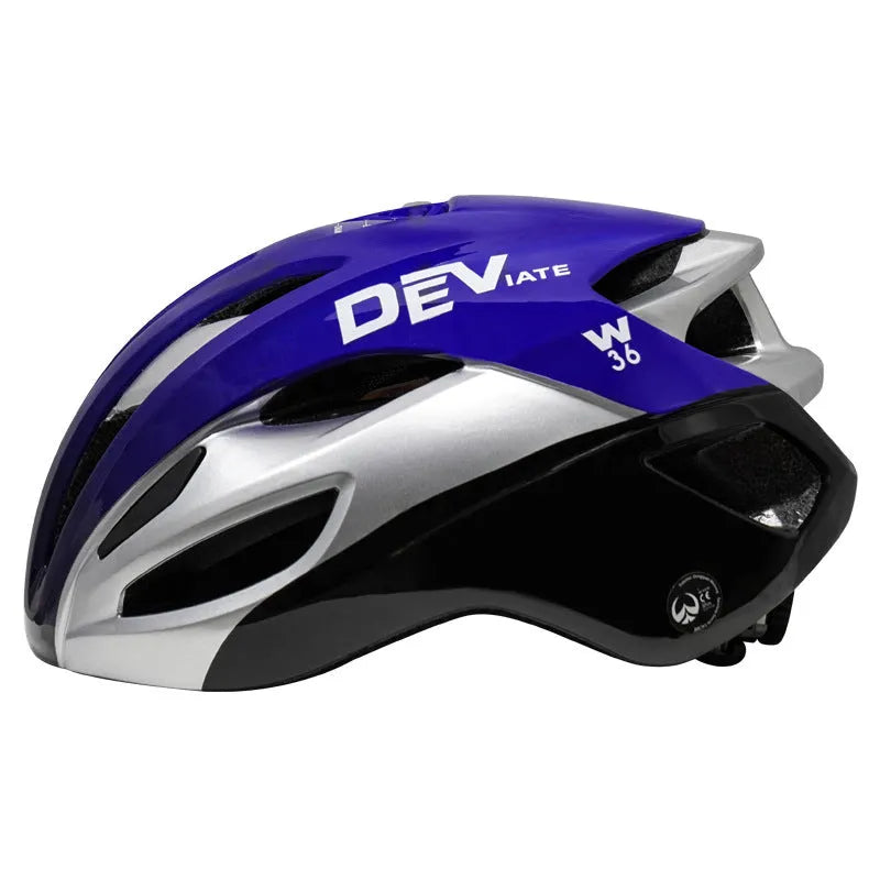 Adult mountain bike helmet with integrated molding EPS PC material free size black red silver colour