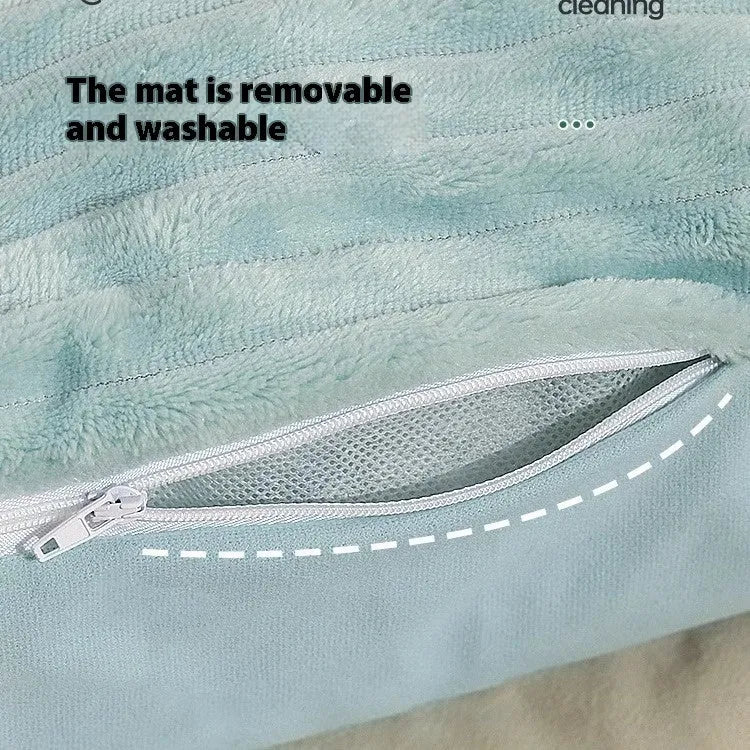 Morandi coloured removable washable dog bed for medium or large dogs and cats.