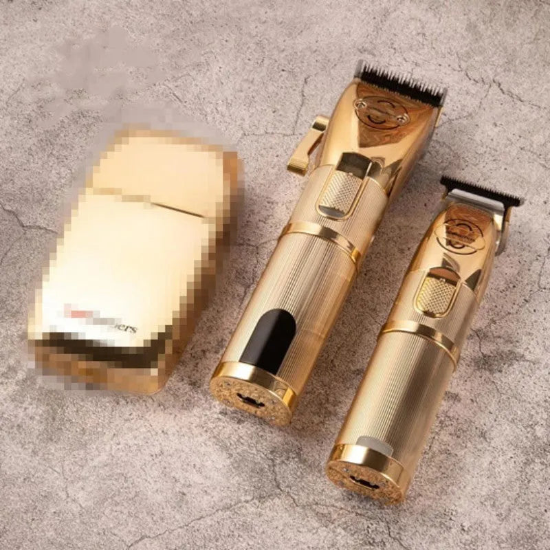 Gold cordless hair clipper model 2880 with charging cable